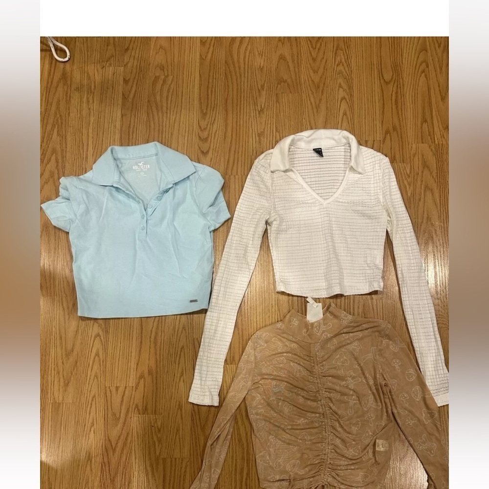 Juniors shirts size XS from shein and hollister